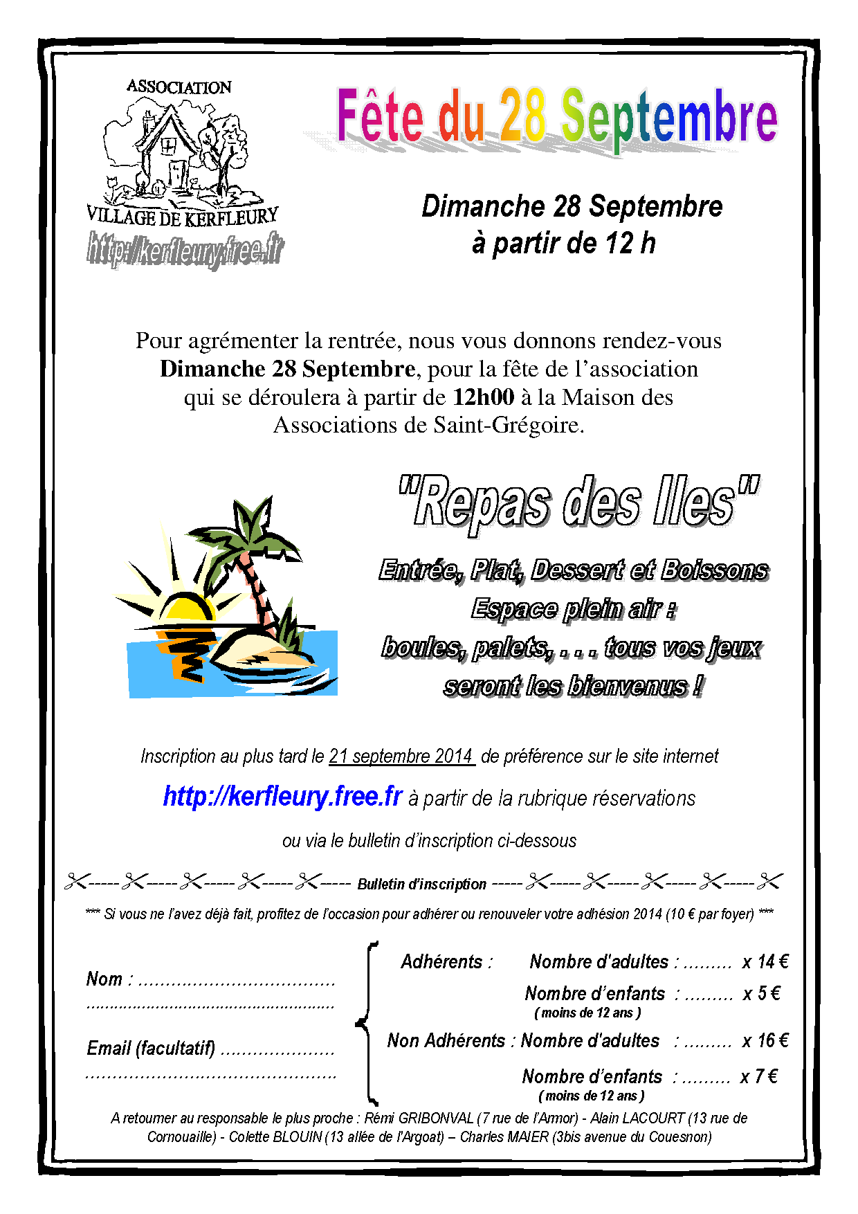 Fête d&rsquo;automne 2014