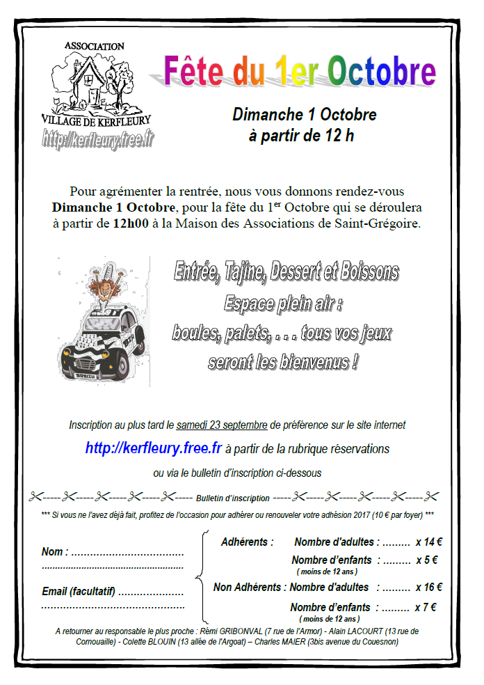 Fête d&rsquo;automne 2017