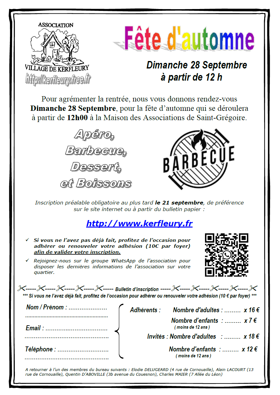 Fête d&rsquo;automne 2025